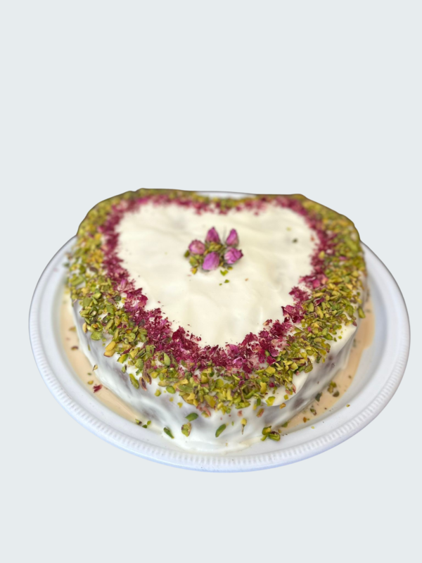 Pistachio Rose Tres Leches Cake